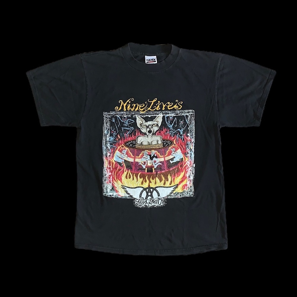 Vintage 1997 Aerosmith Nine Lives T-Shirt